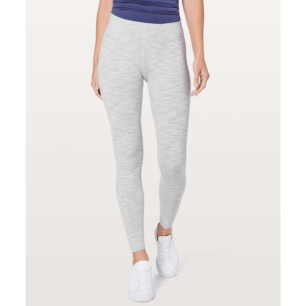 Lululemon Wunder Under Hi-Rise Size 2  28" Gray Luon Yoga Legging